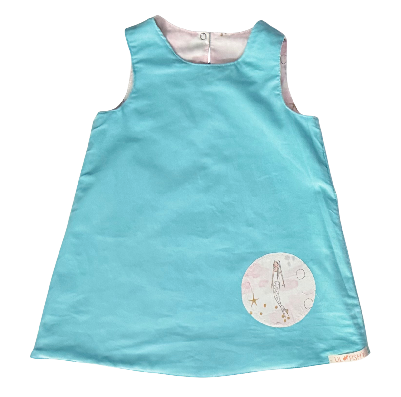 mermaid fishy dress reversible