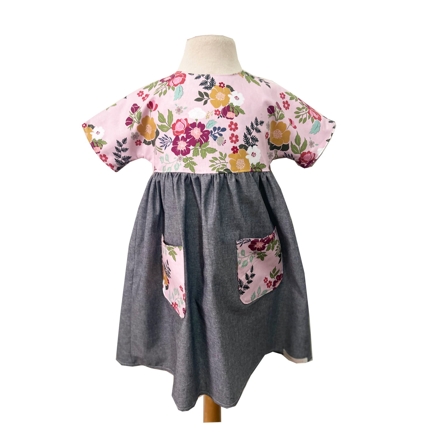 smock dress- lavender floral