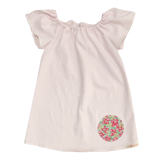 sundresses - pink linen