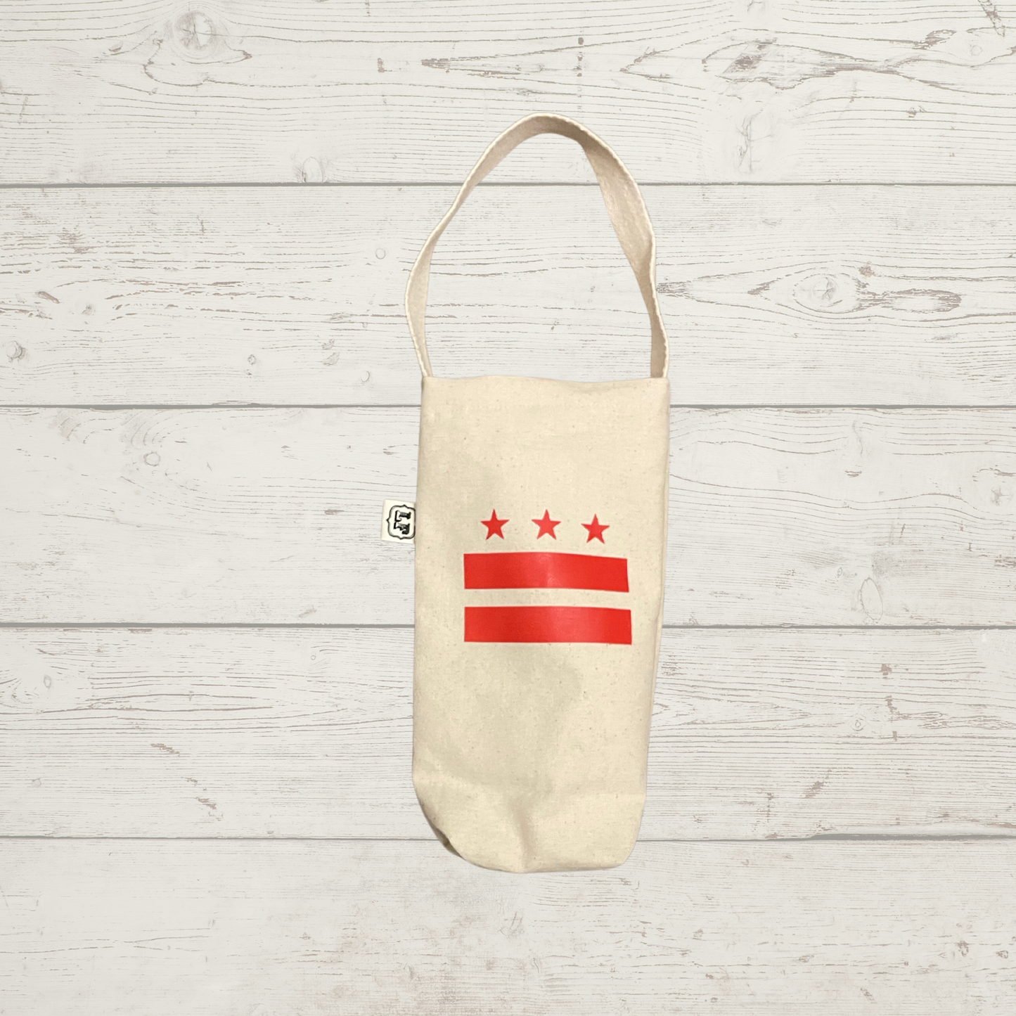 wine tote - DC flag