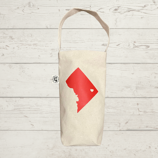 wine tote - DC map