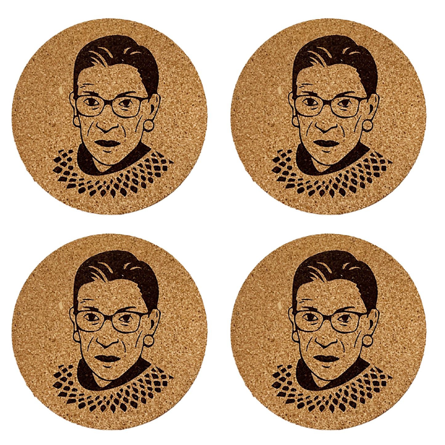 cork coaster - RBG