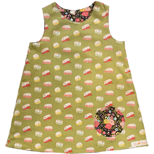 reversible - camper/ flower