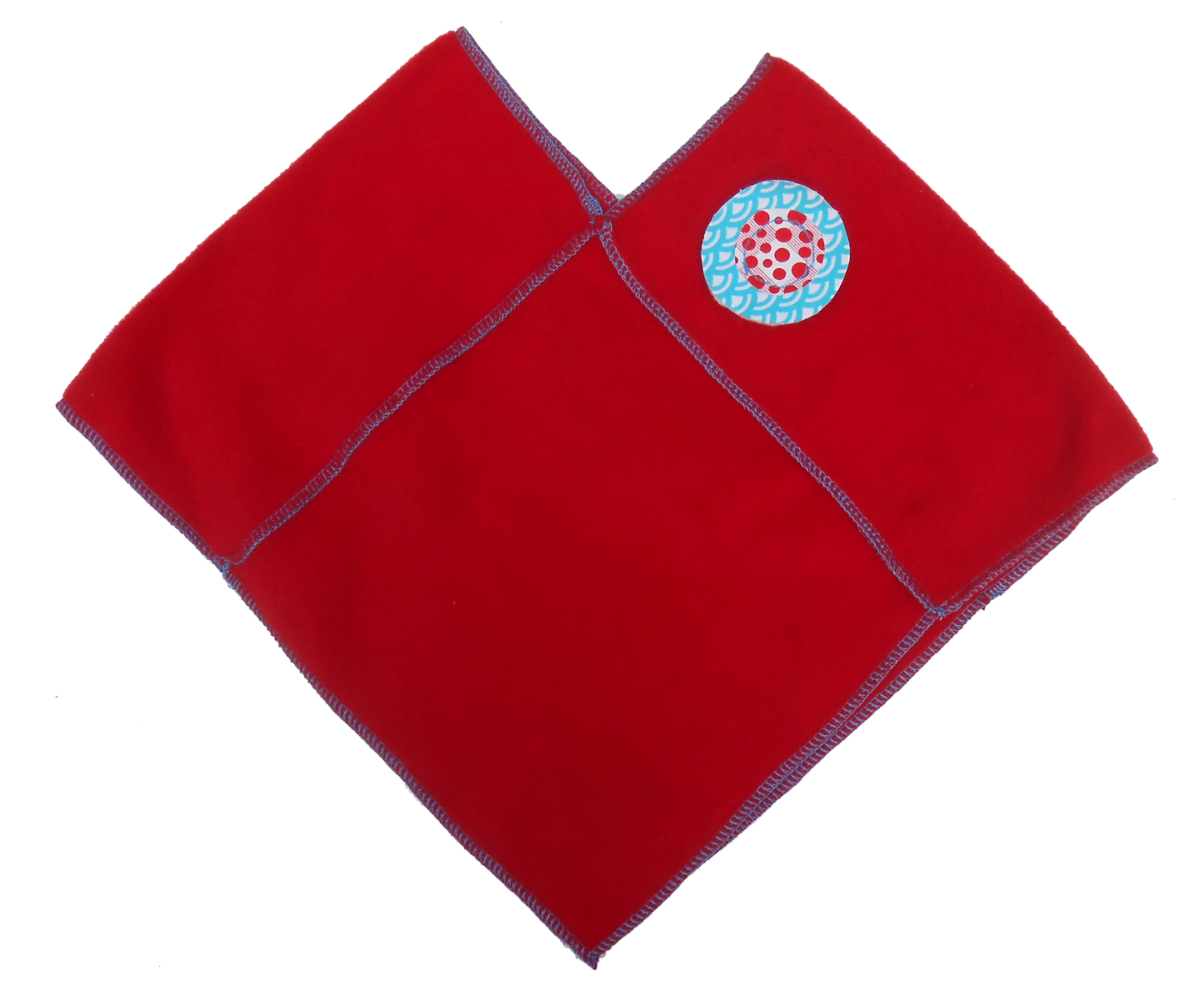 poncho - red