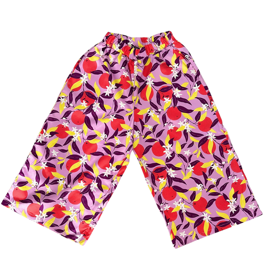 pants - purple print