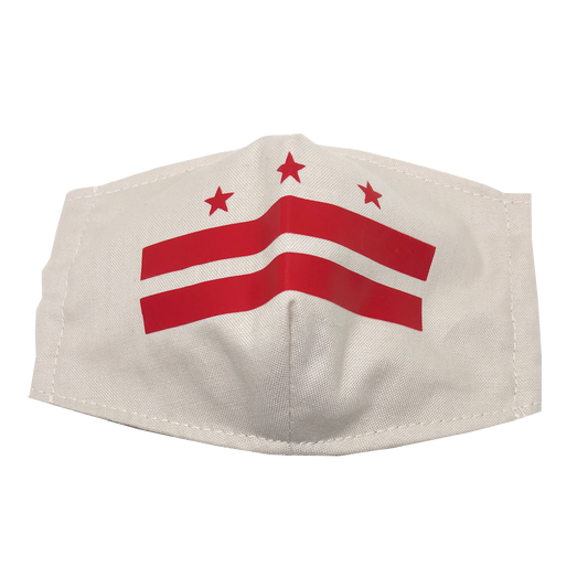 kids fitted masks - classic DC flag