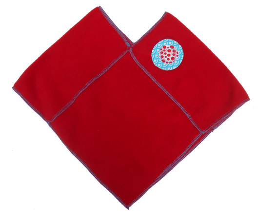 poncho - red