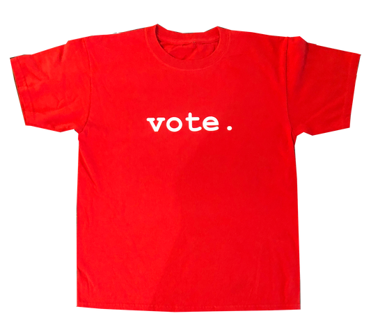 youth tees -ss - VOTE. - red